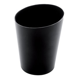 Plastic PS proefbeker Kegel vormig zwart 100 ml (500 stuks)