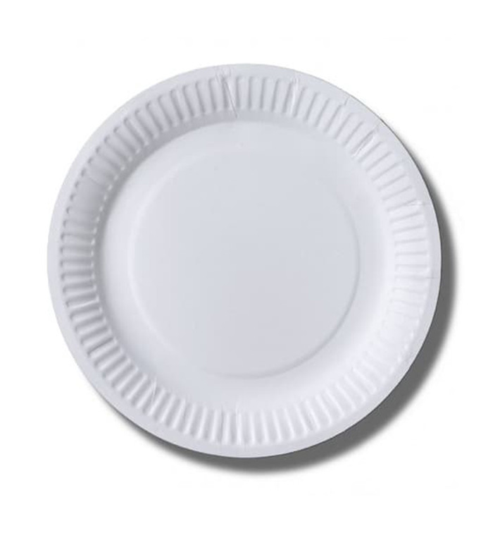 Assiette en Papier Biocoated Blanc Ø18cm (1000 Unités) Assiette en Papier Biocoated Blanc Ø18cm (1000 Unités)