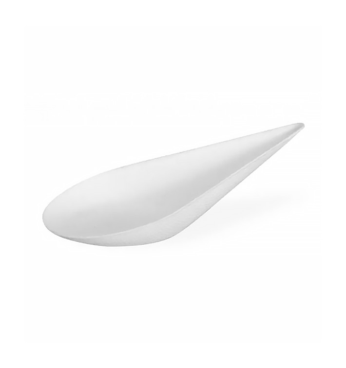 Suikerriet Proeving lepel wit 10x5,2cm (30 stuks) Suikerriet Proeving lepel wit 10x5,2cm (30 stuks)