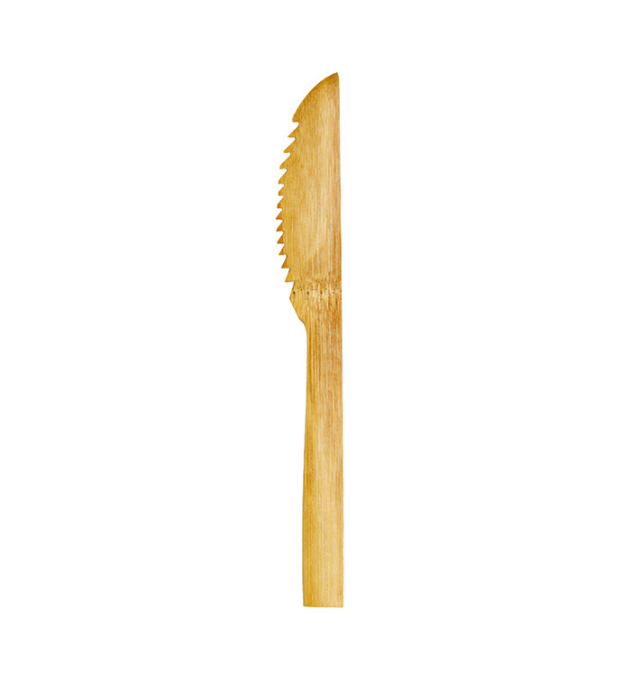 Bamboe wegwerp mes 16cm (50 stuks) Bamboe wegwerp mes 16cm (50 stuks)