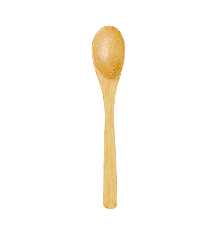 Bamboe wegwerp lepel 16cm (50 stuks) Bamboe wegwerp lepel 16cm (50 stuks)