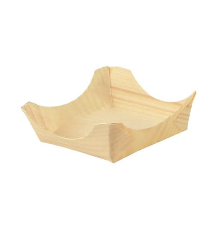 Barquette en Feuille de Pin 75x75x30mm (100 Utés) Barquette en Feuille de Pin 75x75x30mm (100 Utés)