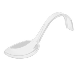 Cuillère Dégustation Anse Courbe Blanc 130mm (50 Utés)