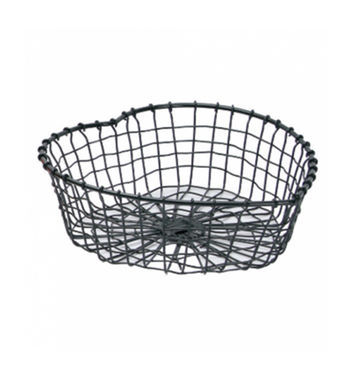 Bediening presentatie Container van staal Heart vormig zwart 28x27x9cm (6 stuks) Bediening presentatie Container van staal Heart vormig zwart 28x27x9cm (6 stuks)
