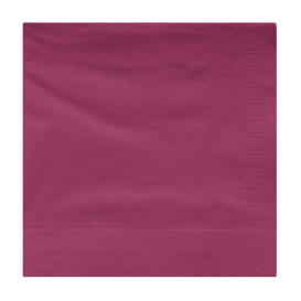 Serviette Papier à Cocktail 20x20cm Fuchsia (100 Utés)