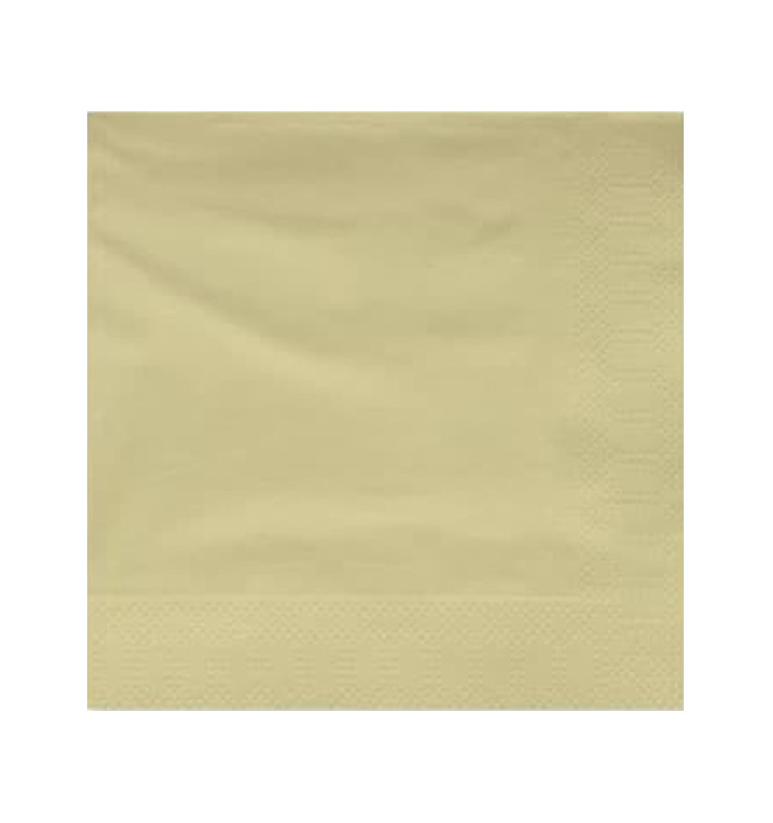Serviette Papier à Cocktail 20x20cm Crème (100 Utés) Serviette Papier à Cocktail 20x20cm Crème (100 Utés)
