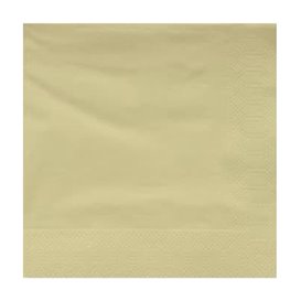 Papieren servet crème rand 20x20 2C (6000 stuks)