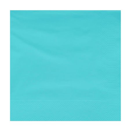 Serviette Papier à Cocktail 20x20cm Turquoise (6000 Utés)