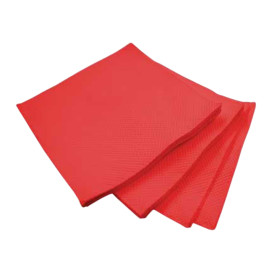 Papieren servet Micropunt rood 20x20cm 2C (100 stuks) 