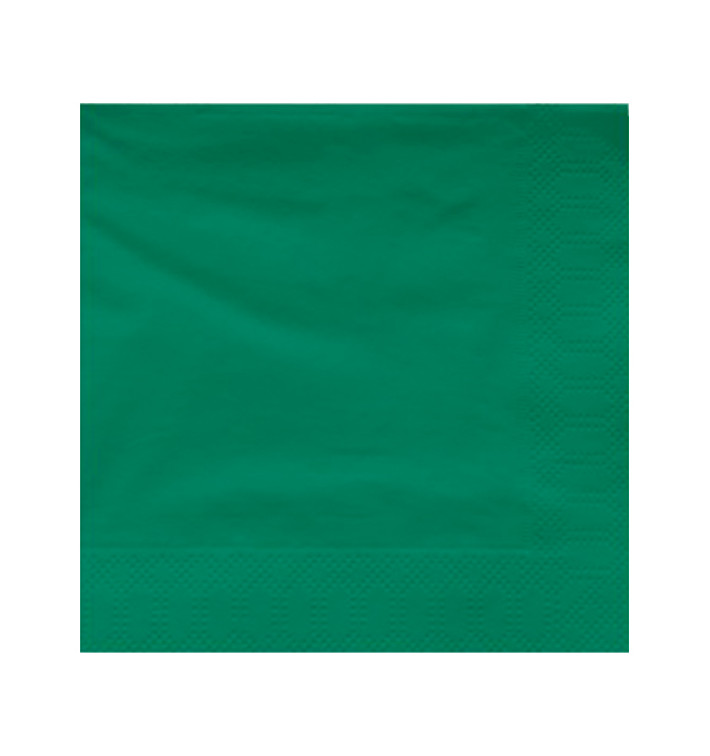 Serviette Papier à Cocktail 25x25cm Vert (3400 Utés) Serviette Papier à Cocktail 25x25cm Vert (3400 Utés)