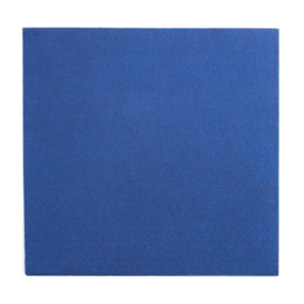 Serviette Papier Double Point 25x25cm Bleu (50 Utés)