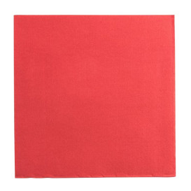 Papieren servet rood 25x25cm 2C (2100 stuks)