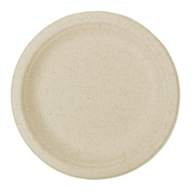 Assiette en Son de Blé Naturel Ø18cm (800 Unités)