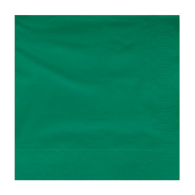 Papieren servet groene rand 2 laags 30x30cm (4500 stuks)