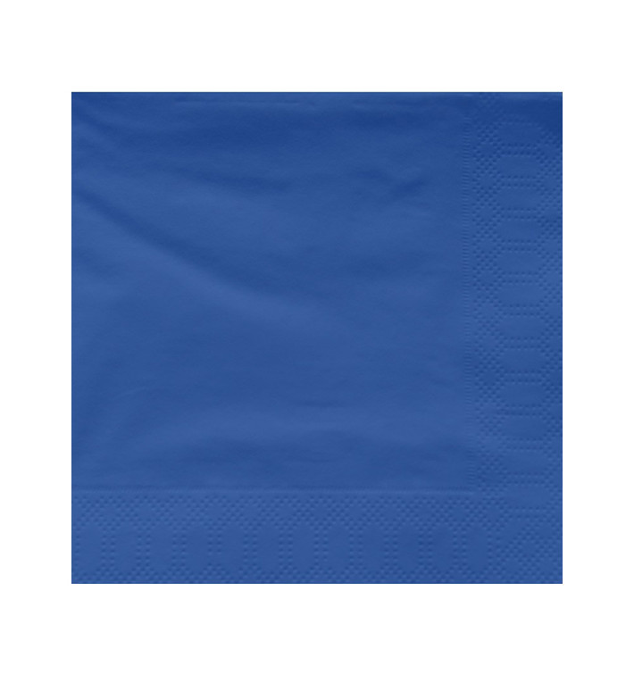 Serviette en Papier Ouate 30x30cm Bleu (100 Utés) Serviette en Papier Ouate 30x30cm Bleu (100 Utés)