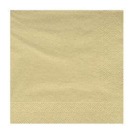 Serviette en Papier Ouate 30x30cm Crème (100 Utés)