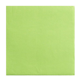 Serviette Papier Pistache 2E Molletonnée 33x33cm (50 Utés)