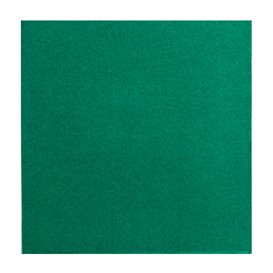Serviette Papier Vert 2E Molletonnée 33x33cm (50 Ués)