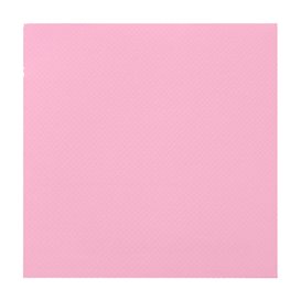 Papieren servet dubbel punt roze 40x40cm (1.200 stuks)