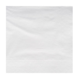 Serviette en Papier Ouate 40x40 Blanc 2E (50 Utés)