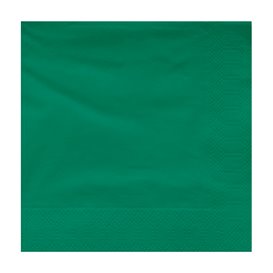 Papieren servet groene rand 40x40cm (1200 stuks)
