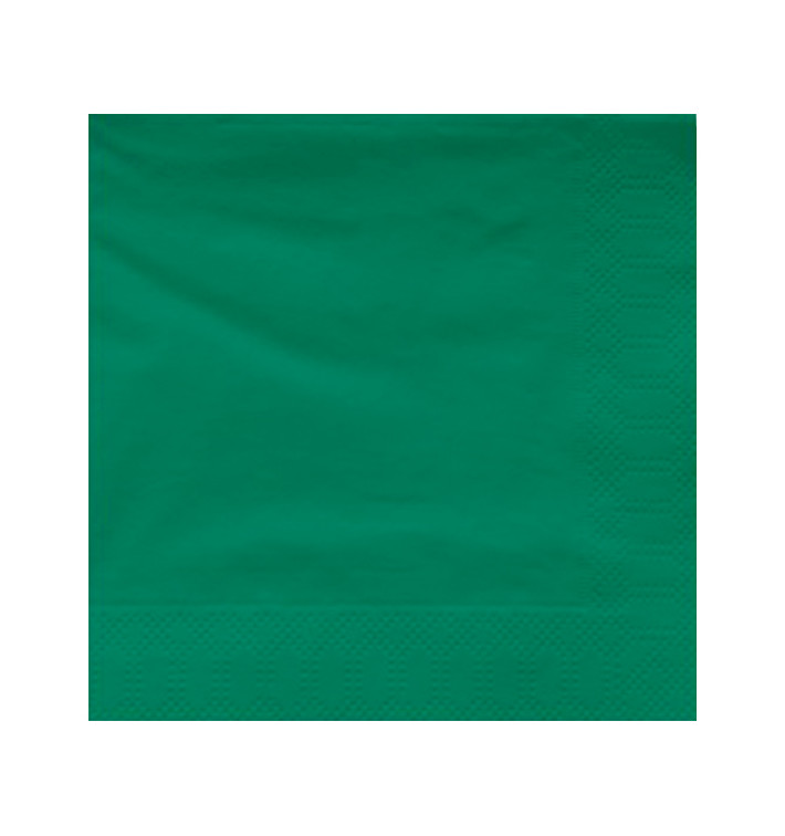 Papieren servet groene rand 40x40cm (1200 stuks) Papieren servet groene rand 40x40cm (1200 stuks)