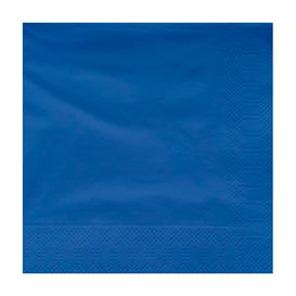 Papieren servet blauwe rand 40x40cm (50 stuks) 
