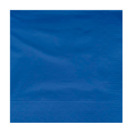 Papieren servet blauwe rand 40x40cm (50 stuks) 