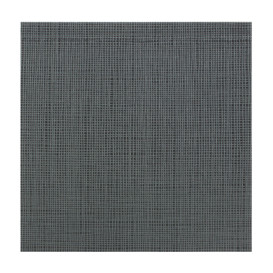 Serviette Papier Molletonnée 40x40cm "Entre Lignes" Noir (50 Utés)