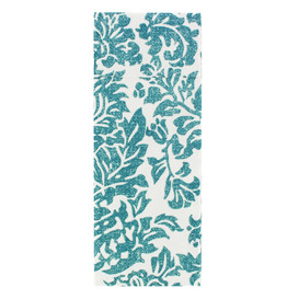 Serviette Kangourou Airlaid "Versailles" Turquoise 32x40cm 55g/m² (40 Utés)