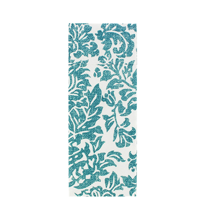Zakvouw Airlaid Servetten "Versalles" Turkoois 32x40cm 55g/m² (800 stuks) Zakvouw Airlaid Servetten "Versalles" Turkoois 32x40cm 55g/m² (800 stuks)