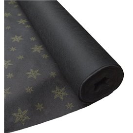 Novotex Tafelkleed rol zwart "Estrellas" P40cm 1,2x50m (6 stuks)
