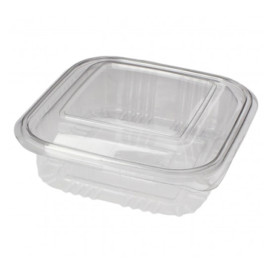 Coque Carrée avec charnière PET 370ml (900 Utés)