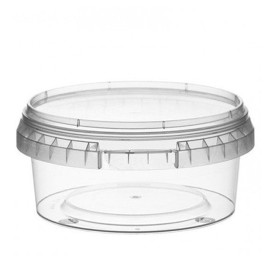 Plastic deli Container met Plastic Deksel PP Onbreekbaar 300 ml Ø11,8 (374 stuks)