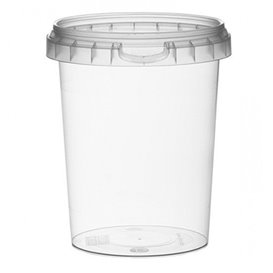 Plastic deli Container met Plastic Deksel PP Onbreekbaar 520 ml Ø9,5 (19 stuks)