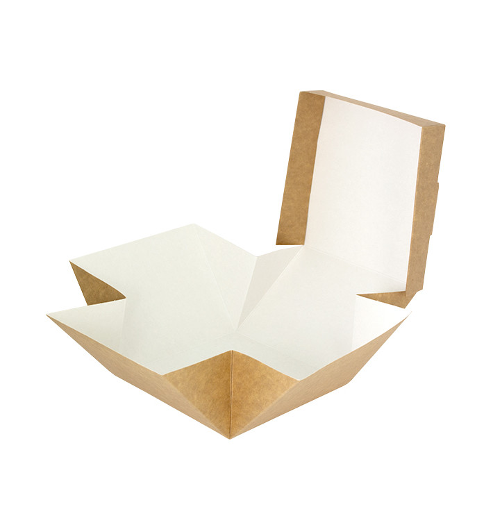 Gourmet Hamburger Doos Kraft 13x13x10cm (25 Stuks) Gourmet Hamburger Doos Kraft 13x13x10cm (25 Stuks)