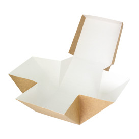 Boîte à Hamburger Gourmet Kraft 13x13x13cm (25 Utés)