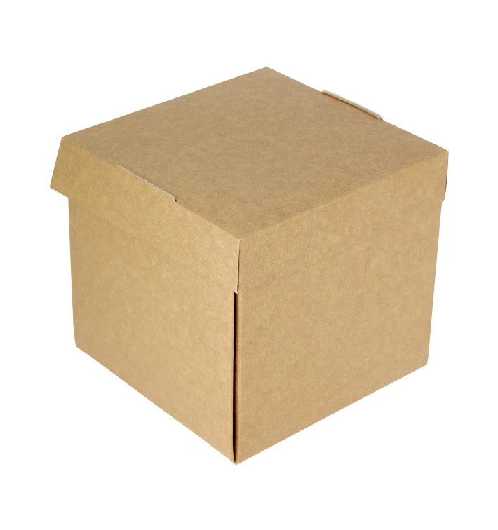 Boîte à Hamburger Gourmet Kraft 13x13x13cm (150 Utés) Boîte à Hamburger Gourmet Kraft 13x13x13cm (150 Utés)