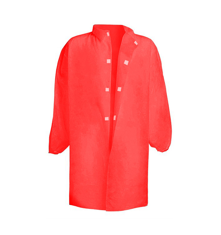 Blouse PP Velcro Sans Poches Rouge XL 25gr (50 Utés) Blouse PP Velcro Sans Poches Rouge XL 25gr (50 Utés)