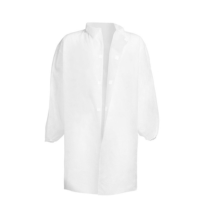 Blouse PP Blanc Velcro et Sans Poches 3XL 35gr (1 Uté) Blouse PP Blanc Velcro et Sans Poches 3XL 35gr (1 Uté)