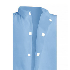 Blouse Industrielle PP Bleu Velcro et Sans Poches XL 35gr (1 Uté)