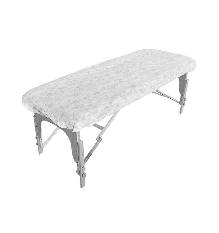 Drap Ajustable en PP Non tissé Plastifié 95x220cm (1 Uté) Drap Ajustable en PP Non tissé Plastifié 95x220cm (1 Uté)