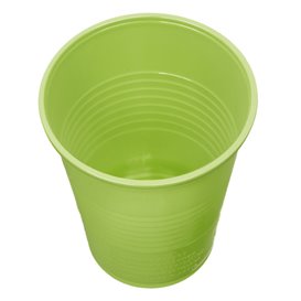 Plastic PS beker limoengroen 200ml Ø7cm (50 stuks) 