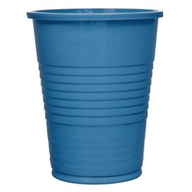 Gobelet Plastique PS Bleu Foncé 200ml Ø7cm (1500 Unités)