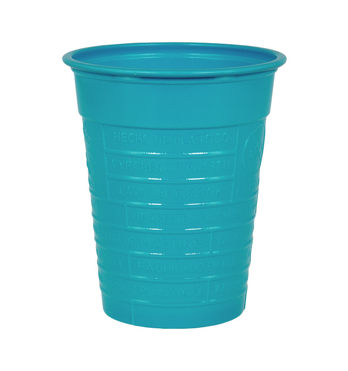 Gobelet Plastique PS Turquoise 200ml Ø7cm (1500 Unités) Gobelet Plastique PS Turquoise 200ml Ø7cm (1500 Unités)