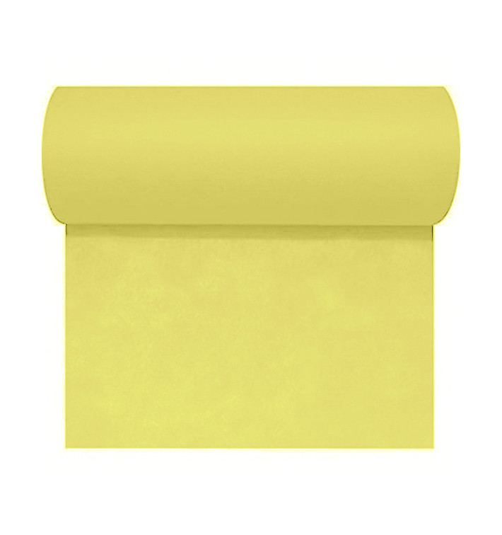Nappe en rouleau PP Non Tissé "Novotex" Jaune 1x50m (6 Utés) Nappe en rouleau PP Non Tissé "Novotex" Jaune 1x50m (6 Utés)