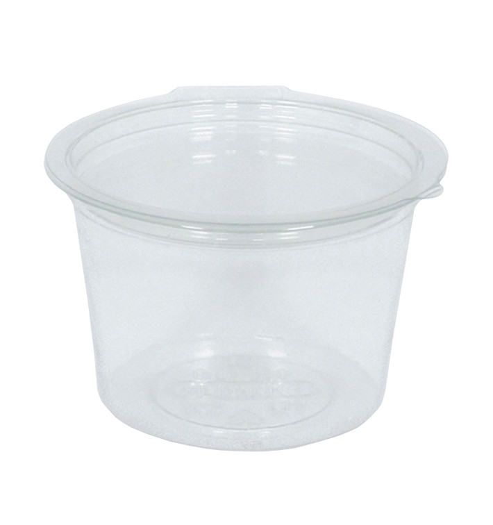Pot Rond avec charnière APET Transparent 100ml Ø70mm (45 Utés) Pot Rond avec charnière APET Transparent 100ml Ø70mm (45 Utés)
