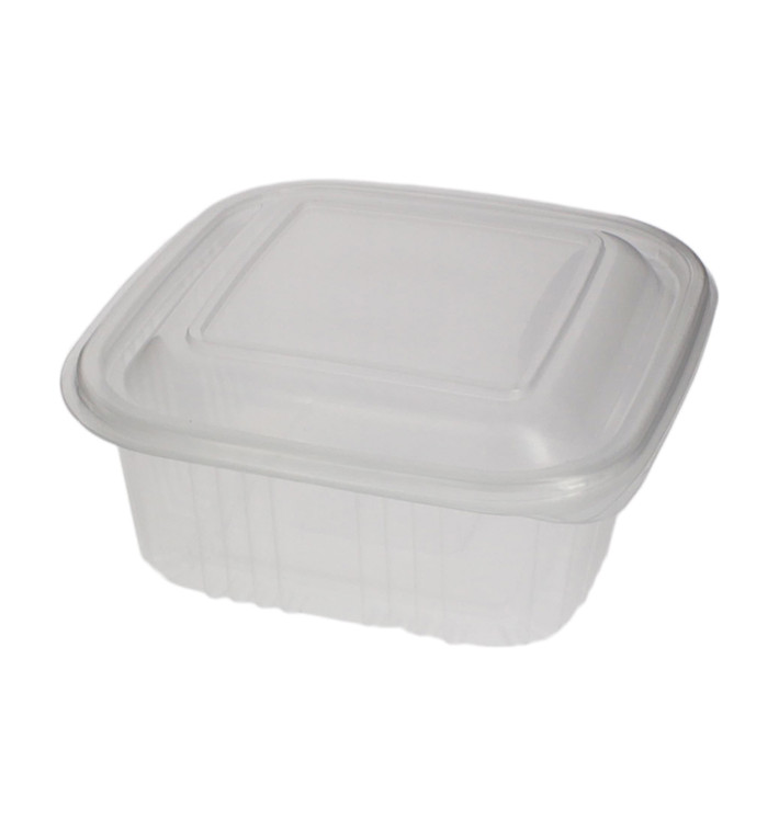 Coque Carrée avec charnière PP 500ml (600 Utés) Coque Carrée avec charnière PP 500ml (600 Utés)