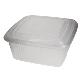 Coque Carrée avec charnière PP 2000ml (200 Utés)