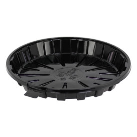 Plateau à Gâteaux APET Noir Ø16cm (210 Utés)